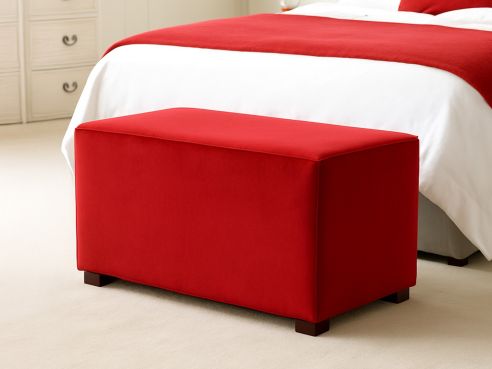 Cube Fabric Double Footstool