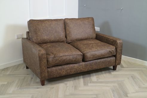 Drake Leather Sofa - 2.5 Seater - Apache Rum